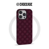 Stylish Burgundy Polka Dot Phone Case