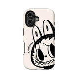Cartoon Labubu Face Phone Case for iPhone