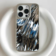Holographic Chrome Phone Case for iPhone 14 Pro - Prismatic Metallic Finish