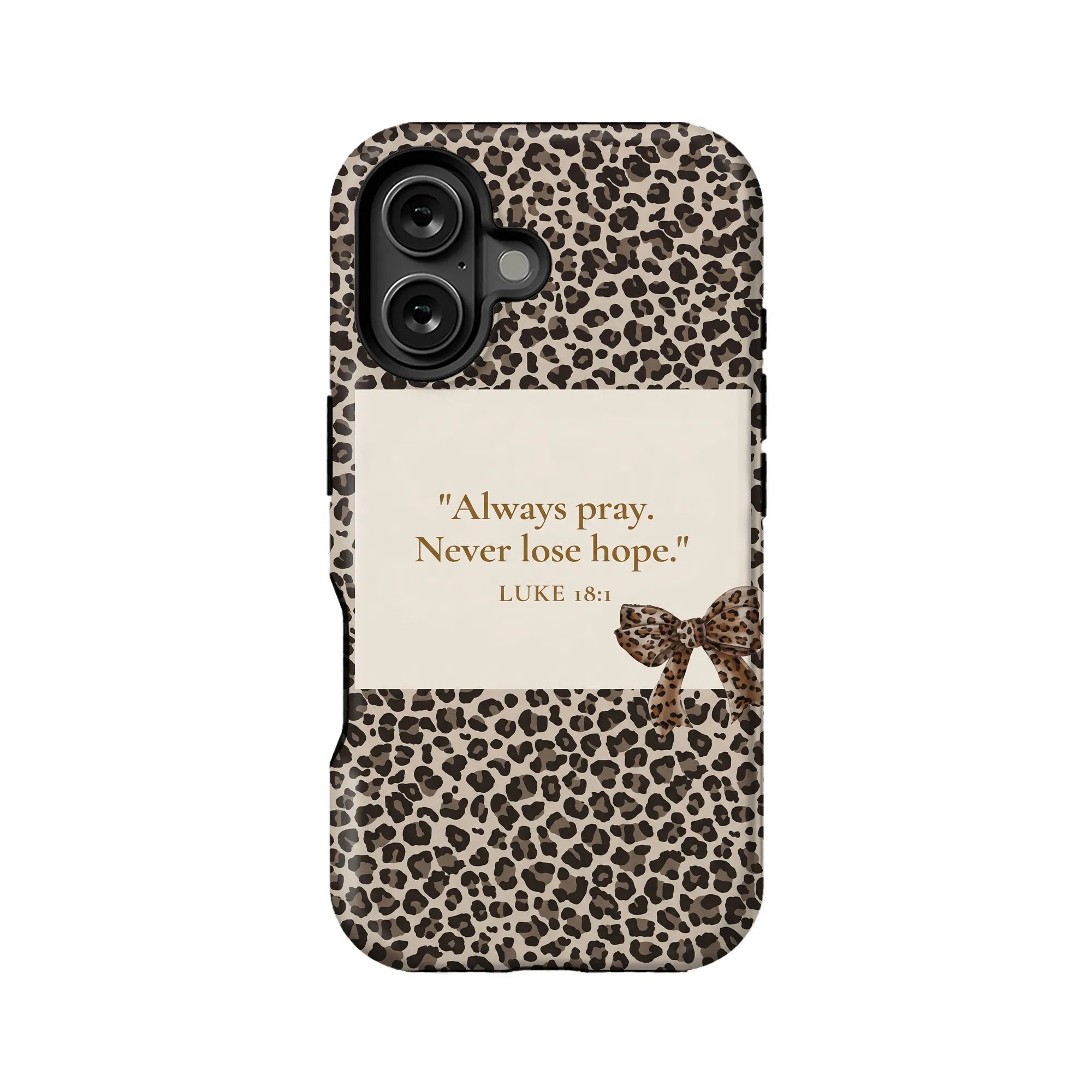 Always Pray Leopard Print Phone Case