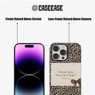 Always Pray Leopard Print Phone Case
