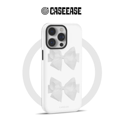 Elegant White Bow Phone Case