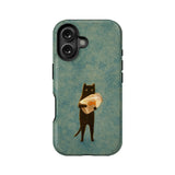 Whimsical Black Cat Phone Case
