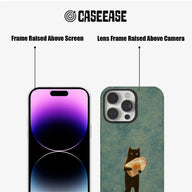 Whimsical Black Cat Phone Case