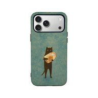 Whimsical Black Cat Phone Case