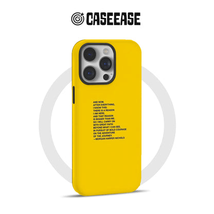 Inspirational Quote Yellow Phone Case
