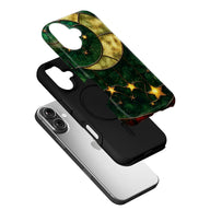 Starlit Moon Phone Case - Celestial Design for Protection (Flat Printed Design, Not 3D)