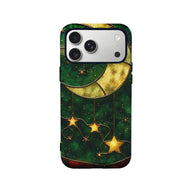 Starlit Moon Phone Case - Celestial Design for Protection (Flat Printed Design, Not 3D)