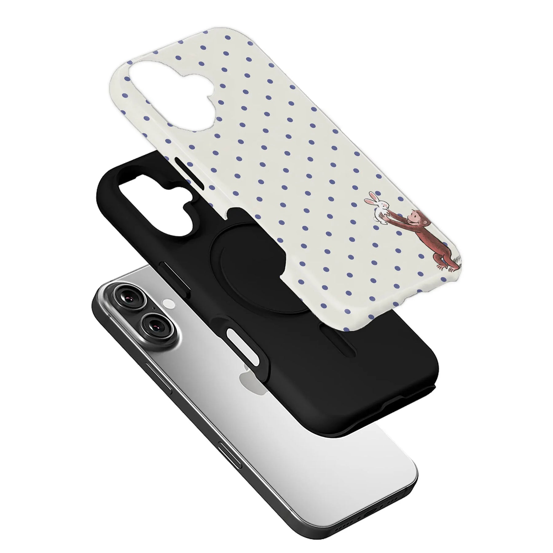 Cute Monkey and Rabbit Phone Case