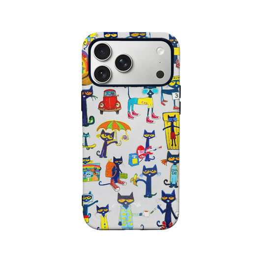 Cool Cat Pattern Phone Case