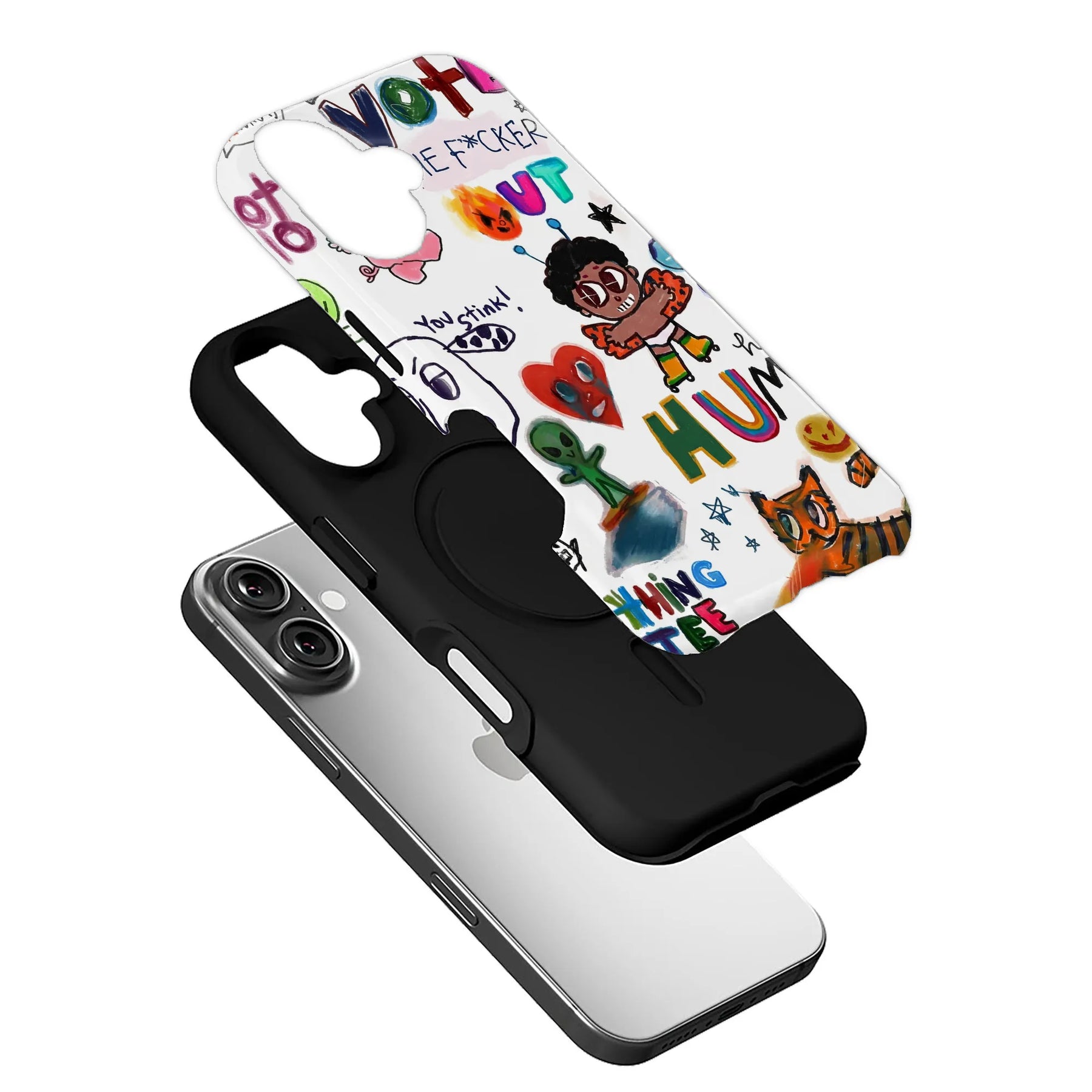 Doodle Streetwear IPhone Phone Case - Premium Protective Phone Case - View 3