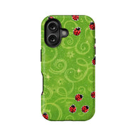 Ladybug Design Green Phone Case