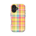 Colorful Plaid Phone Case - Stylish and Durable