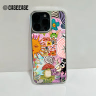 Holographic Chrome Bohemian Phone Case - Colorful Art & Nature Inspired