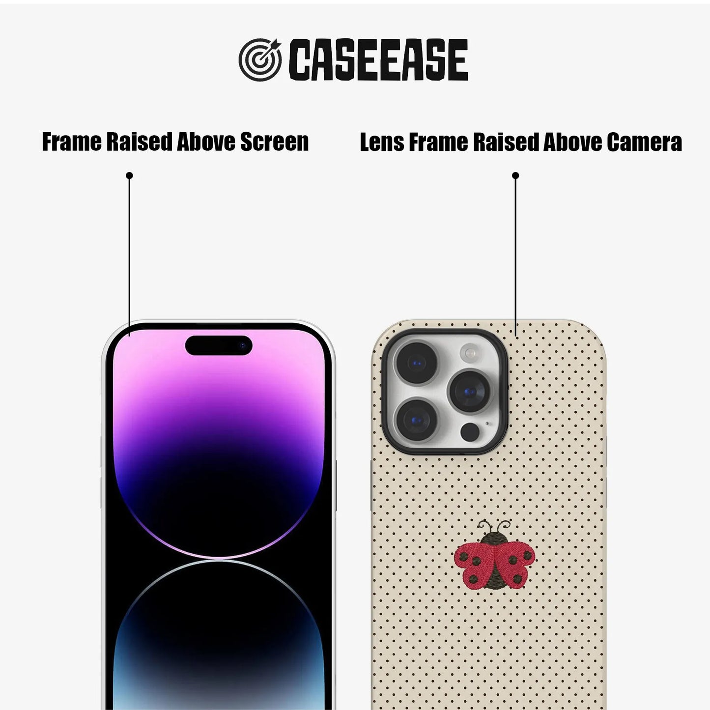 Ladybug Pattern Phone Case