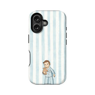 Cute Cartoon Boy Phone Case with Teddy Bear