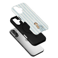 Cute Cartoon Boy Phone Case with Teddy Bear