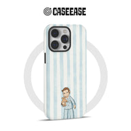 Cute Cartoon Boy Phone Case with Teddy Bear