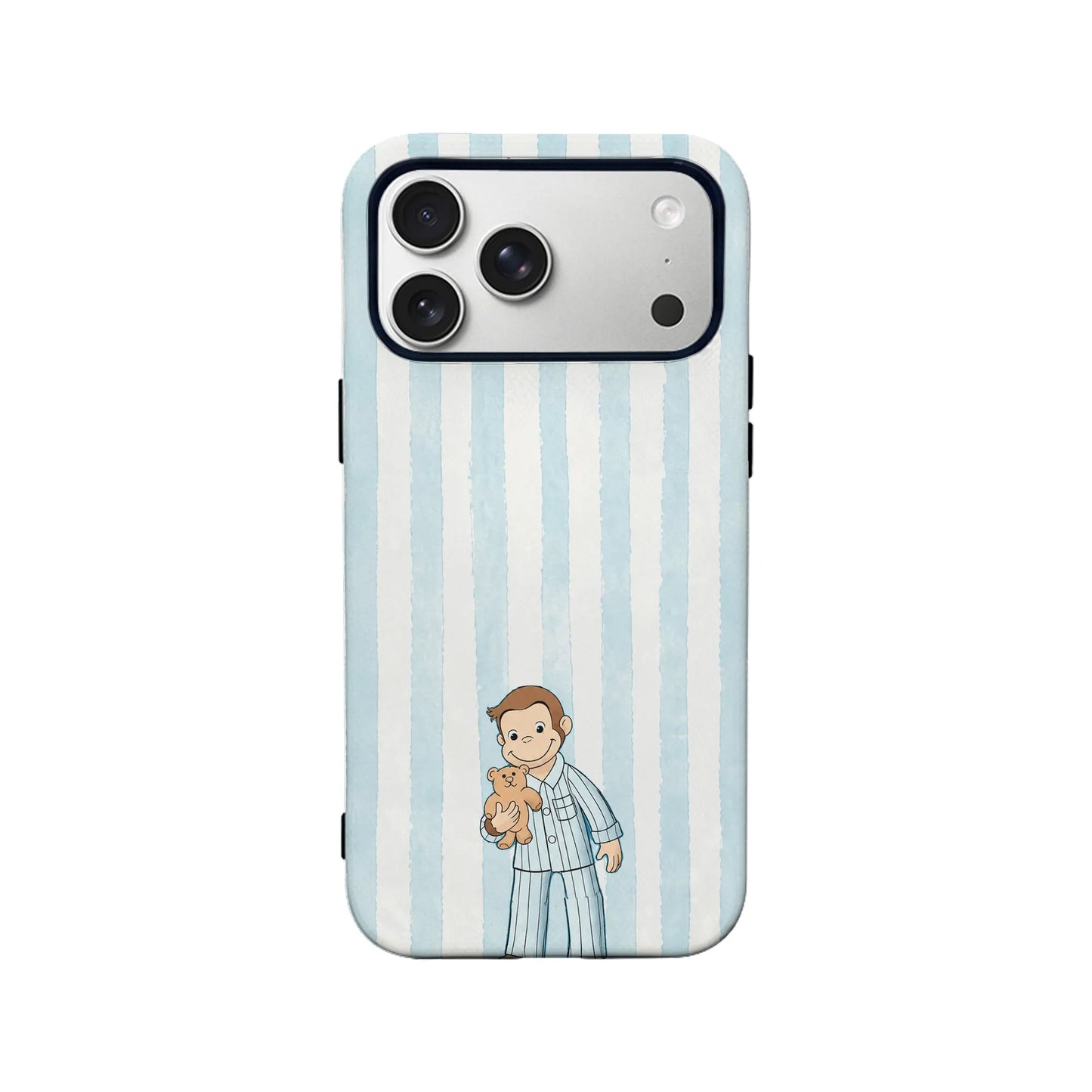 Cute Cartoon Boy Phone Case with Teddy Bear