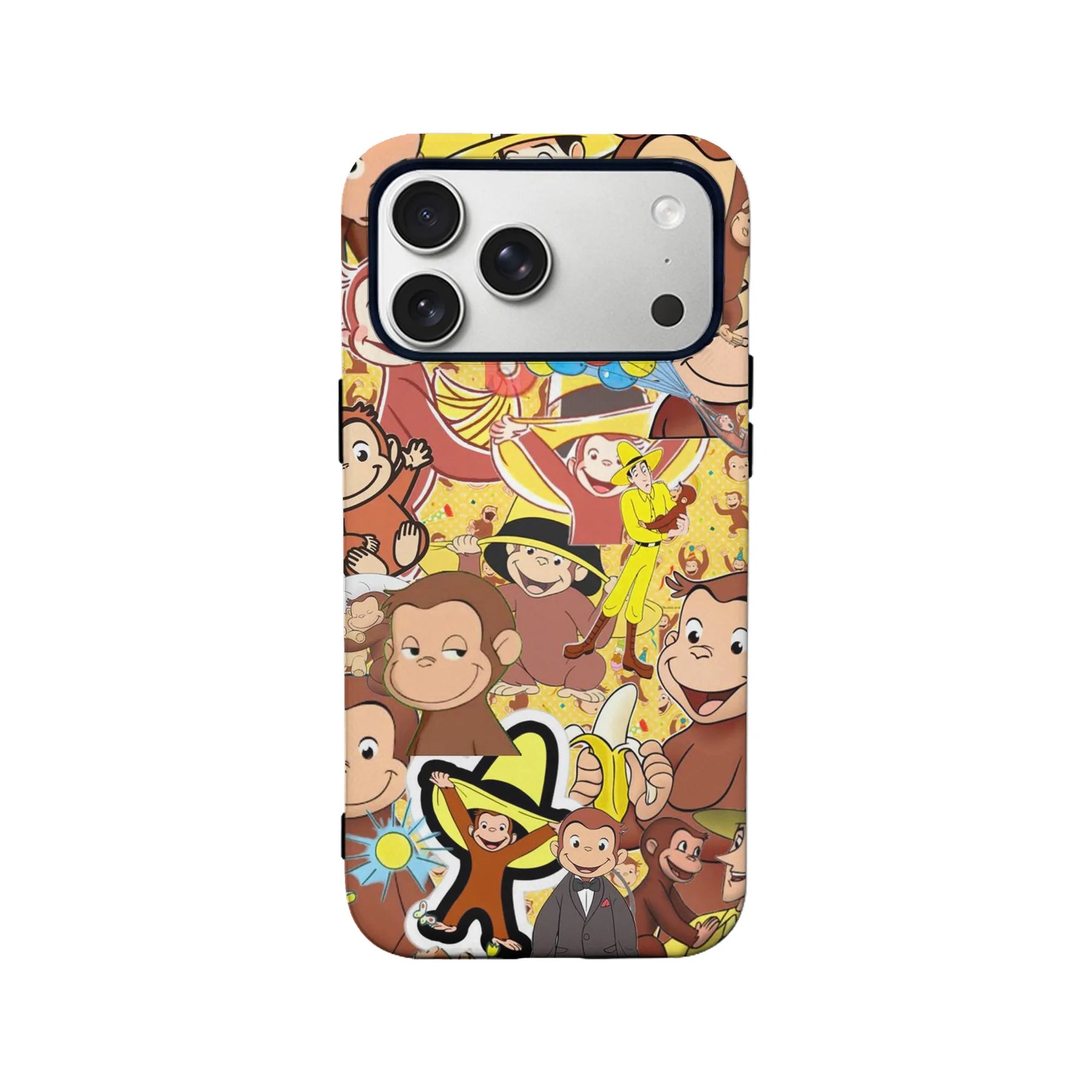 Funda para teléfono con dibujos animados de Curious George