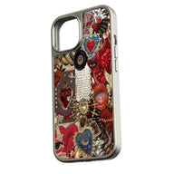 Holographic Chrome Phone Case - Heart Collage Design