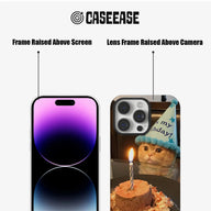 Cat's Birthday Cute Animal IPhone Phone Case - Premium Protective Phone Case - View 5