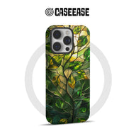 Stained Glass Leaf Phone Case