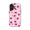 Cute Ladybug and Flower Phone Case
