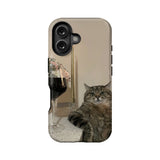 Blue Cat Cute Animal IPhone Phone Case - Premium Protective Phone Case - View 1