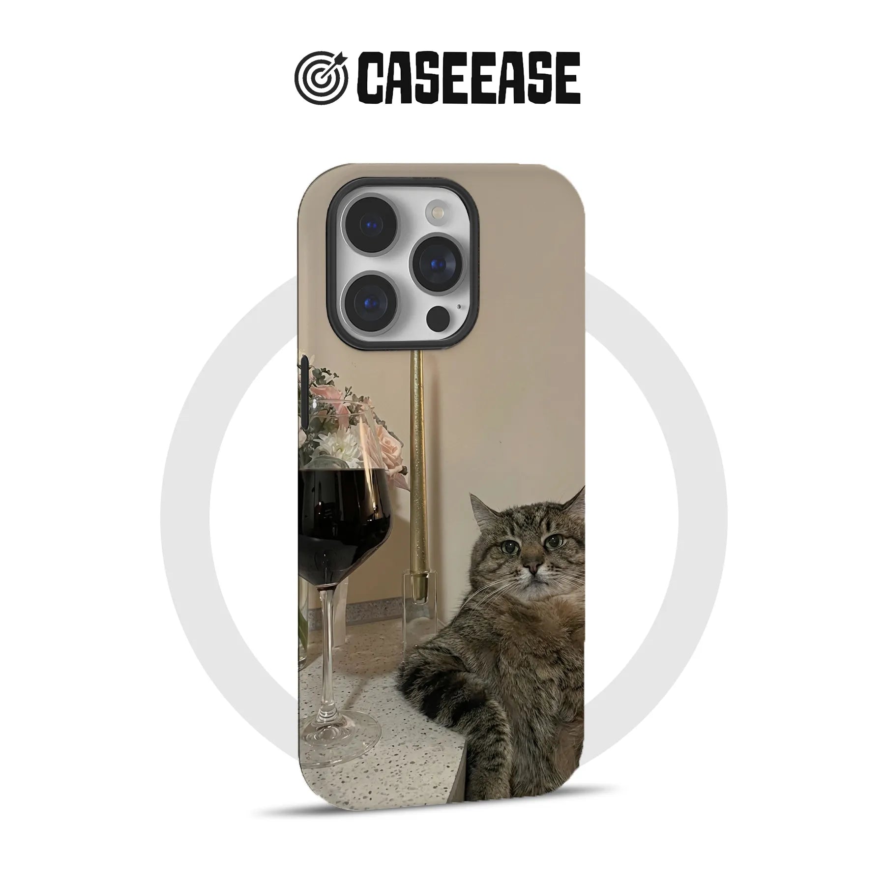 Blue Cat Cute Animal IPhone Phone Case - Premium Protective Phone Case - View 4
