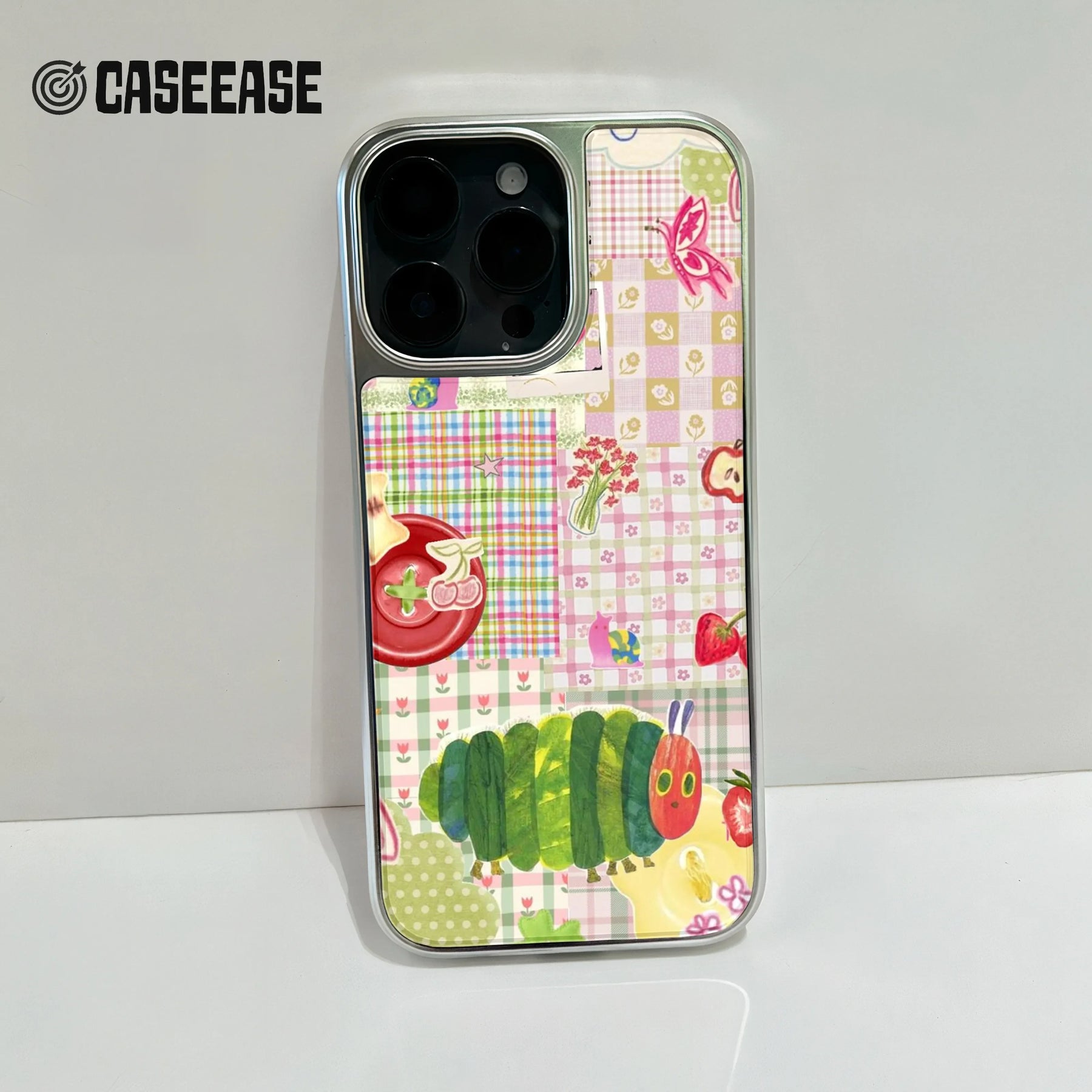 Holographic Chrome Hungry Caterpillar Phone Case - Kids & Nature Inspired