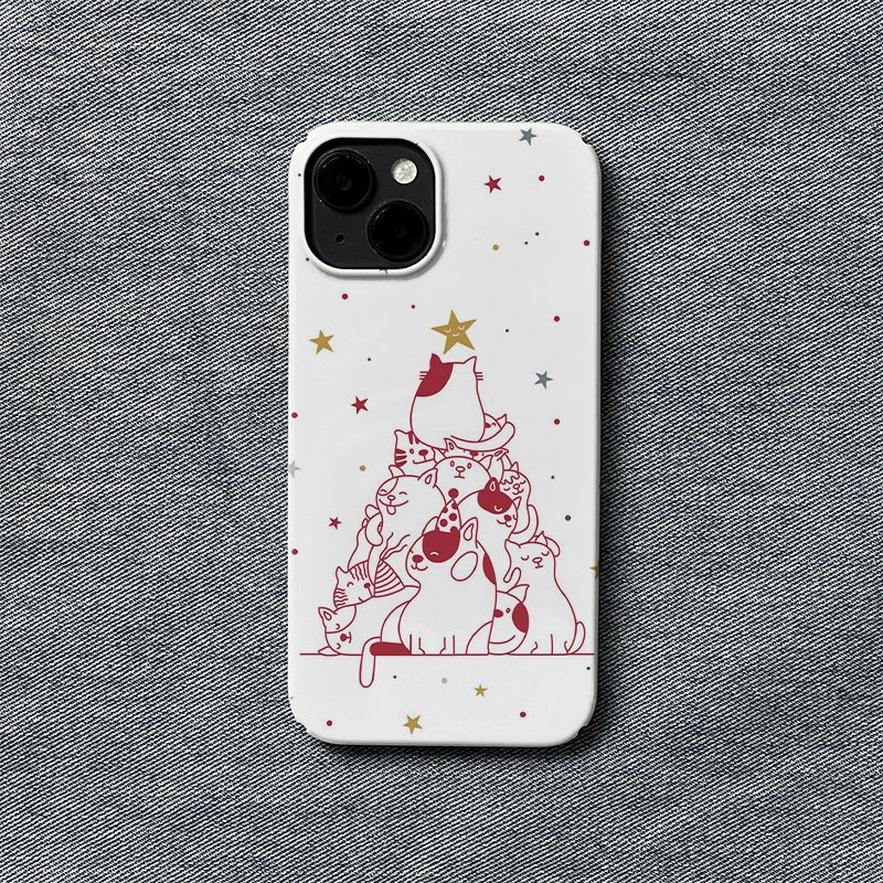 Christmas Cat Tree Phone Case