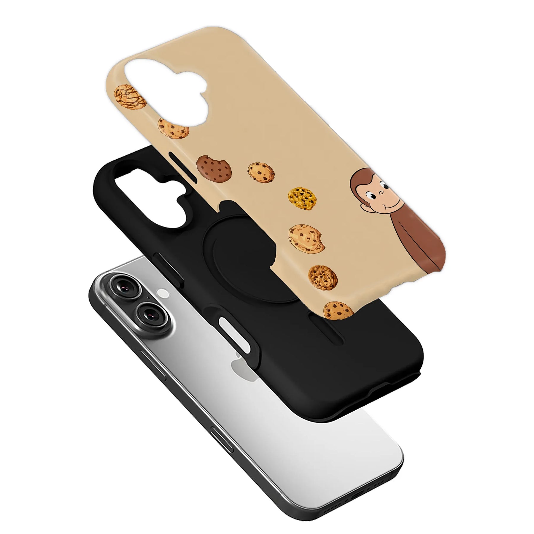 Curious Monkey Cookie Phone Case