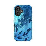 Bottom Fish School Minimalist IPhone Phone Case - Premium Protective Phone Case - View 1