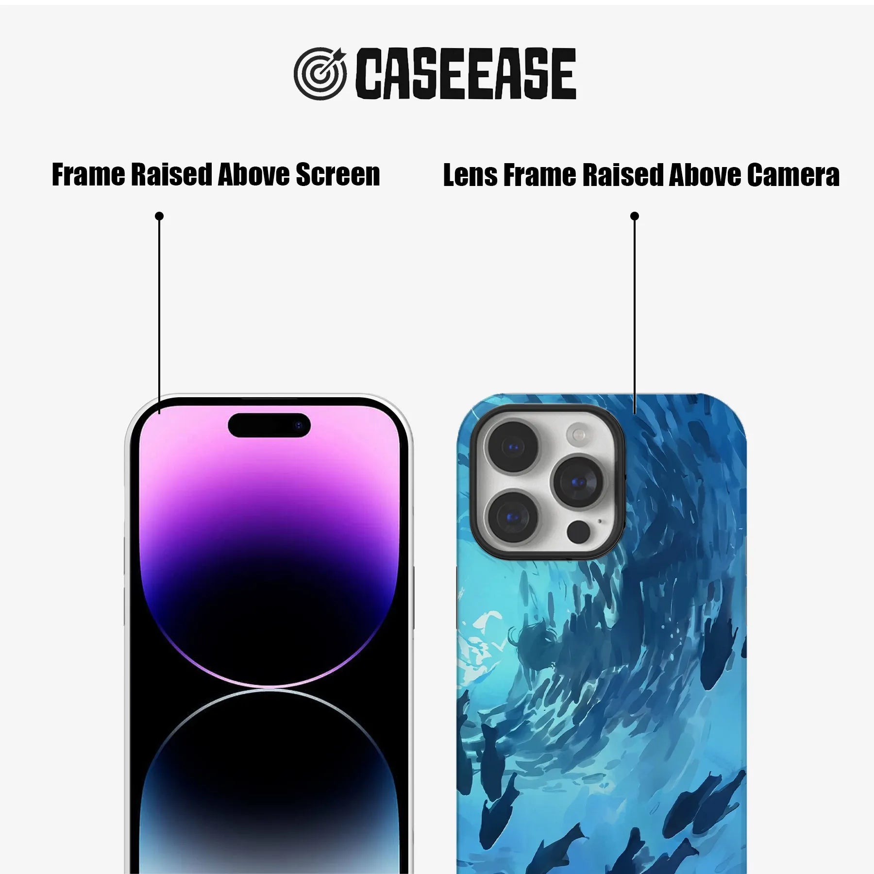 Bottom Fish School Minimalist IPhone Phone Case - Premium Protective Phone Case - View 5