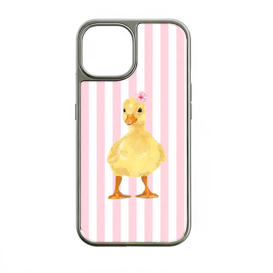 Holographic Chrome Duck Phone Case - Cute & Colorful Design