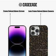 Leopard Print Phone Case with Inspirational Quote