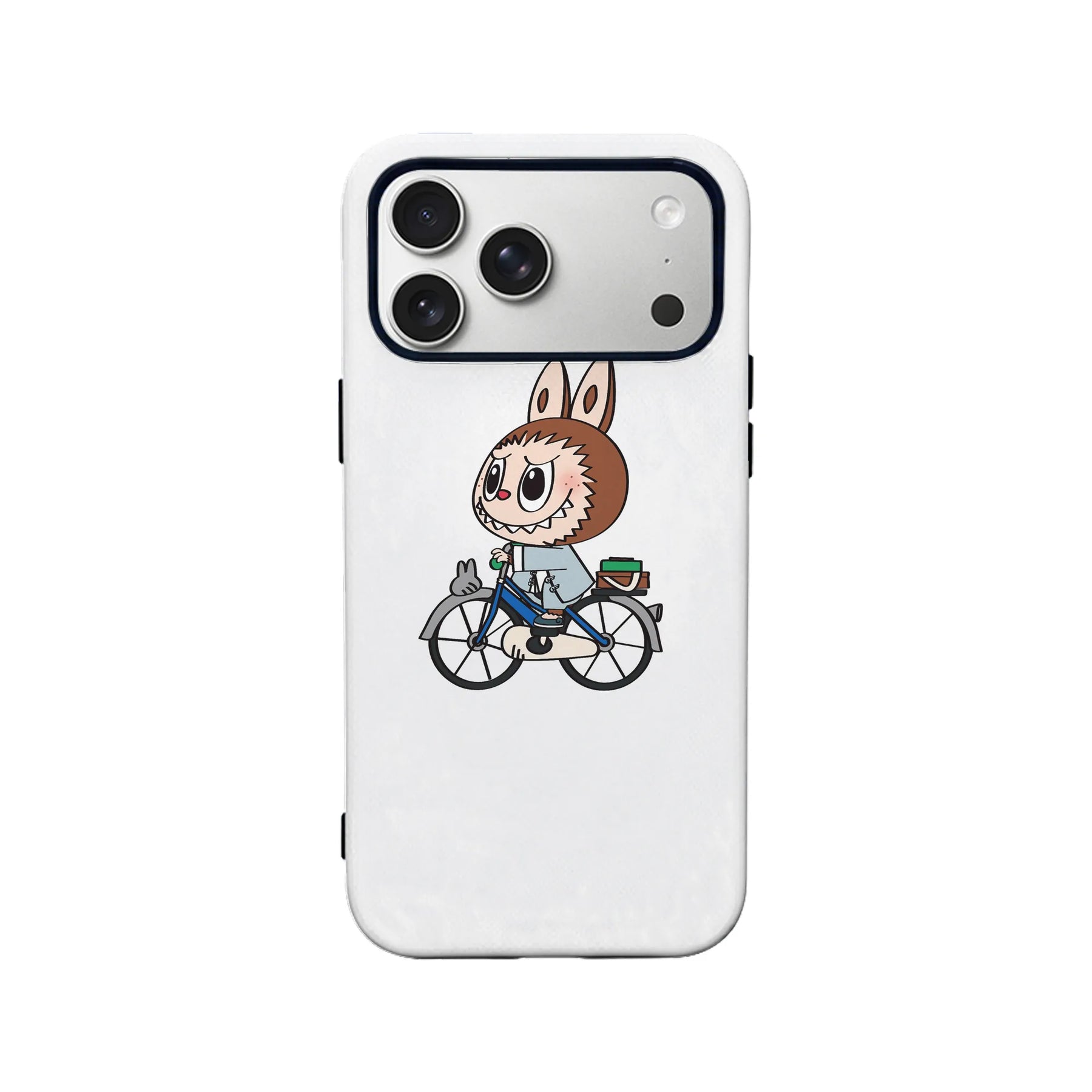Cute Labubu on Bicycle Phone Case