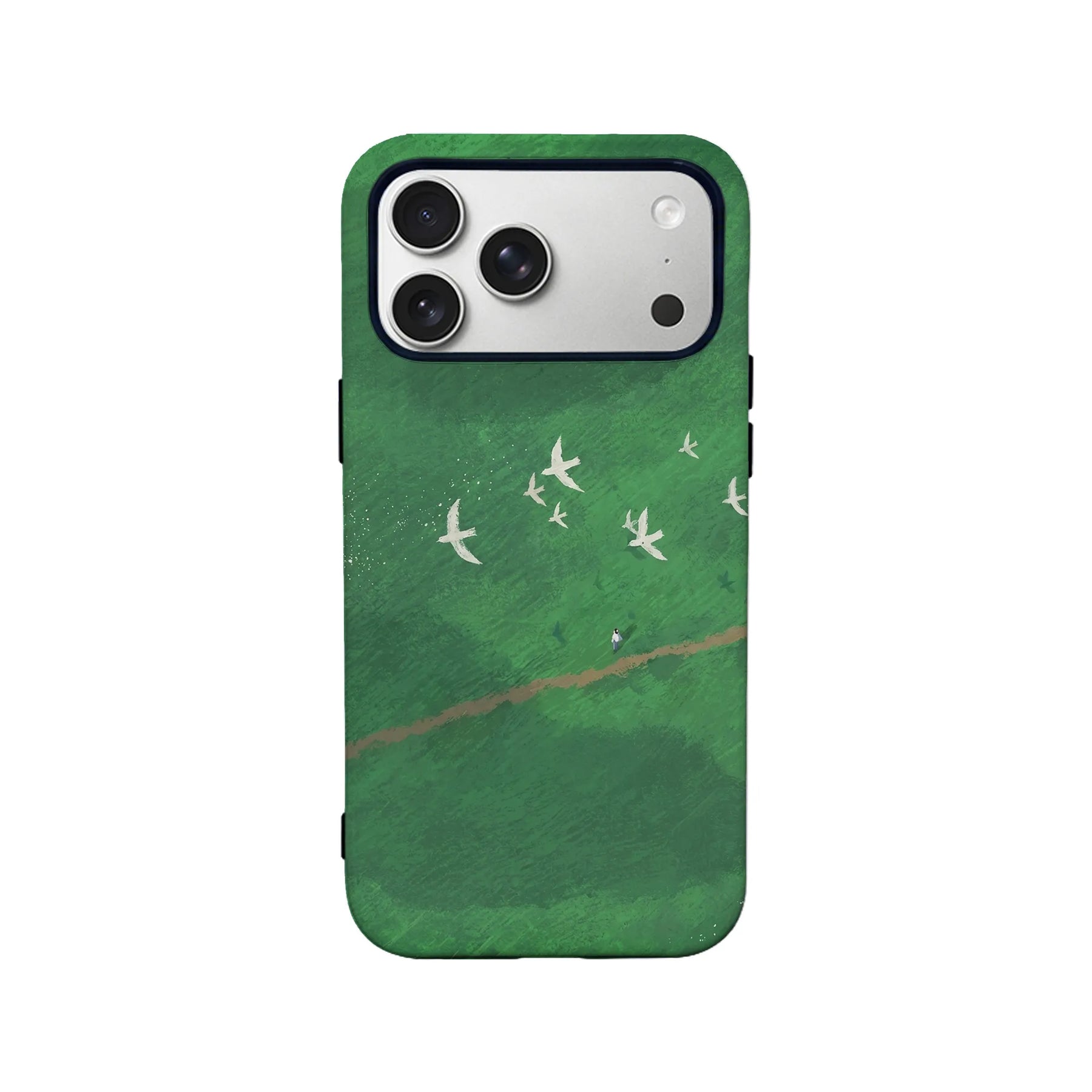 Wild Birds Soaring Minimalist IPhone Phone Case - Premium Protective Phone Case - View 2
