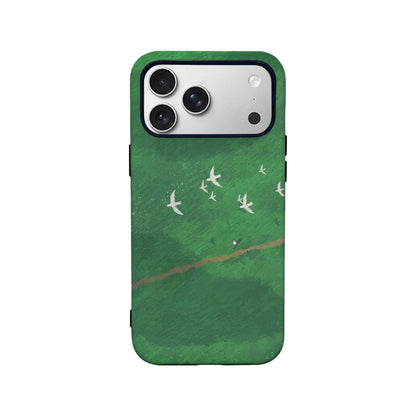 Wild Birds Soaring Minimalist IPhone Phone Case - Premium Protective Phone Case - View 2