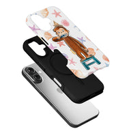 Curious Monkey Phone Case with Beach Shells