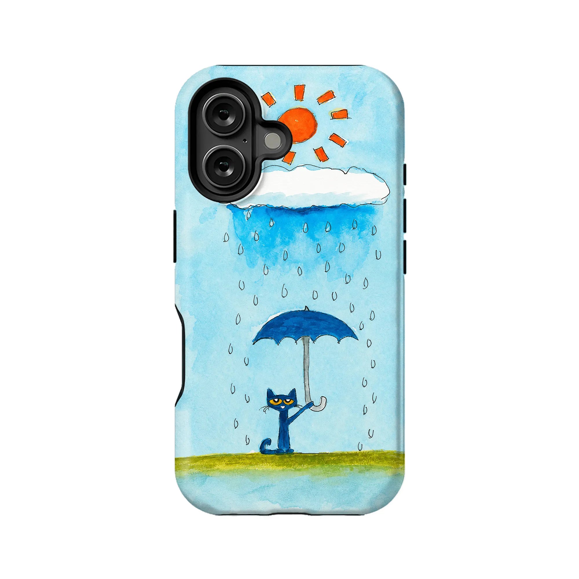 Cartoon Cat Umbrella Phone Case