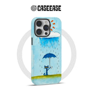 Cartoon Cat Umbrella Phone Case