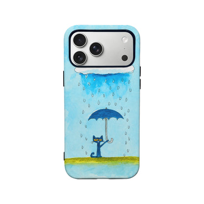 Cartoon Cat Umbrella Phone Case