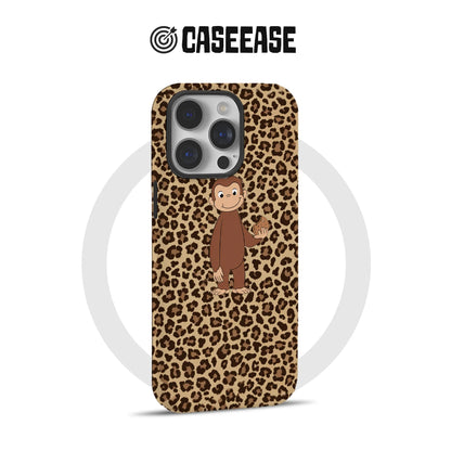 Curious Monkey Leopard Print Phone Case