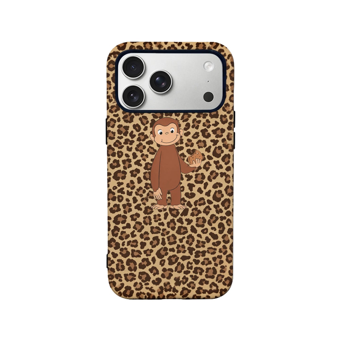 Curious Monkey Leopard Print Phone Case