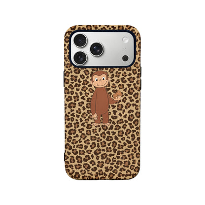 Curious Monkey Leopard Print Phone Case