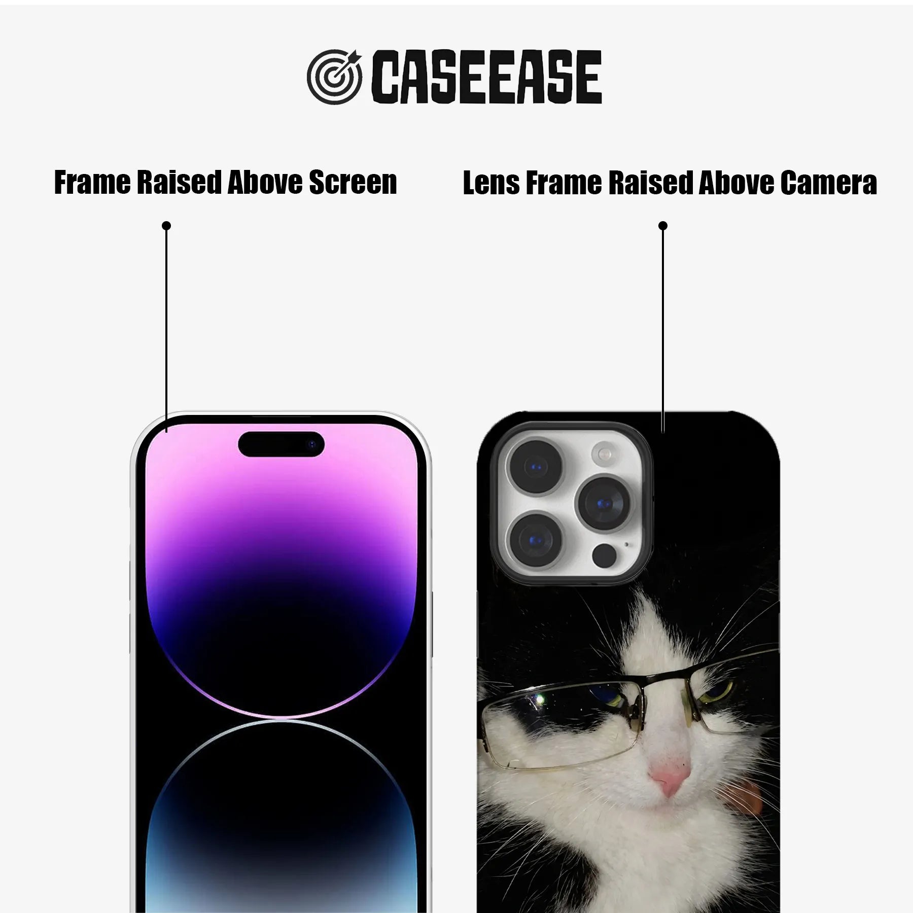 Sweet and Sultry kitty Cute Animal IPhone Phone Case - Premium Protective Phone Case - View 5