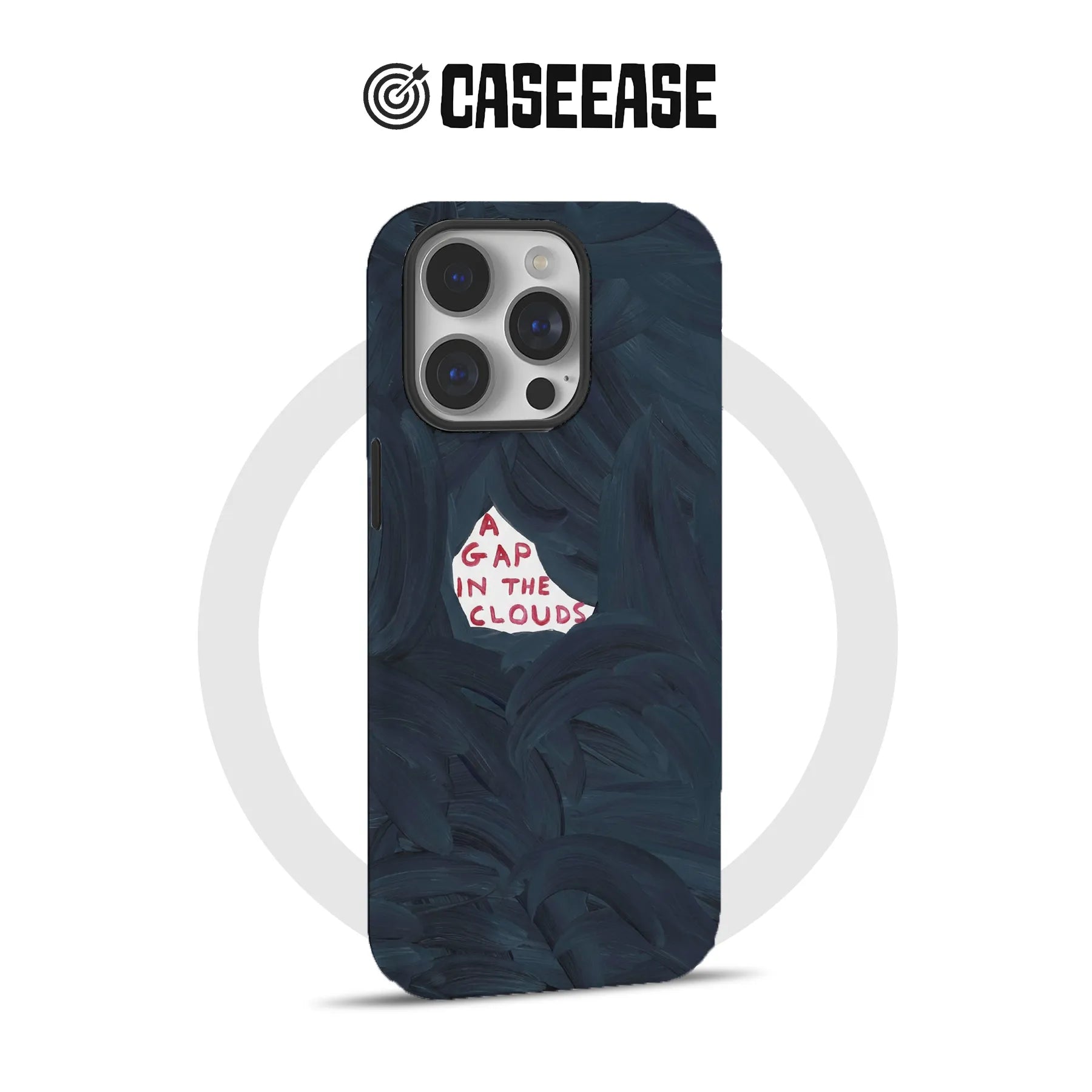 Clouds Text Art IPhone Phone Case - Premium Protective Phone Case - View 4