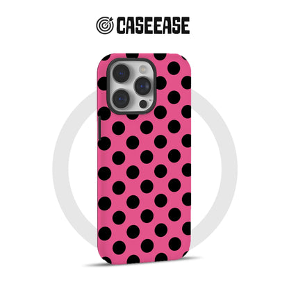 Bold Pink Polka Dot Phone Case